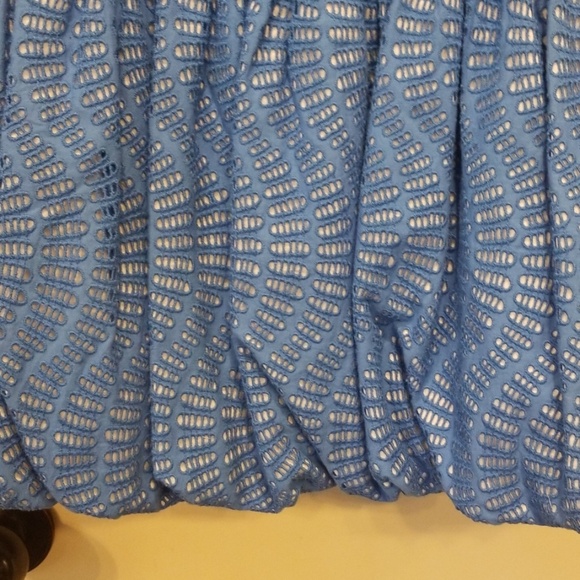 Lilly Pulitzer size 8 Emma Bubble, Blue Eyelet - Picture 3 of 6